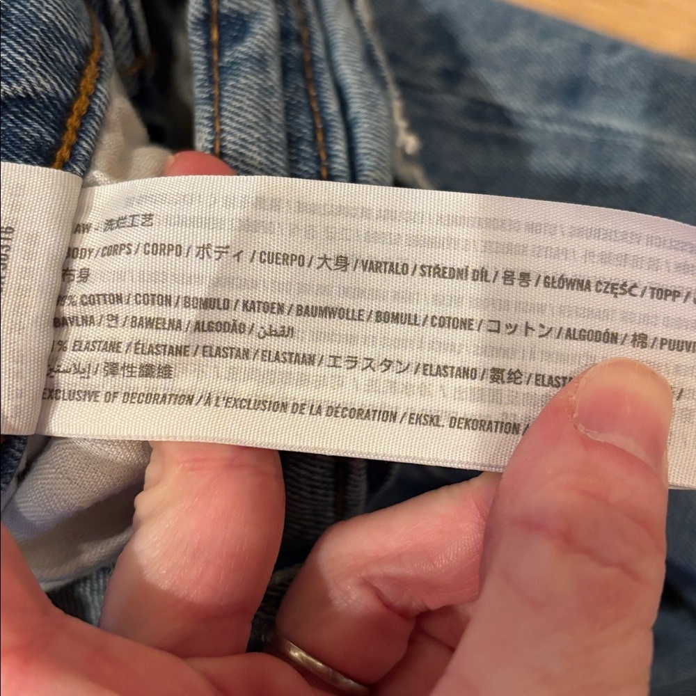 Abercrombie Jeans Curve Love Ankle Straight Ultra High Size 00 - Picture 7 of 7